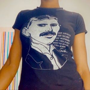 Black Tesla quote T-shirt